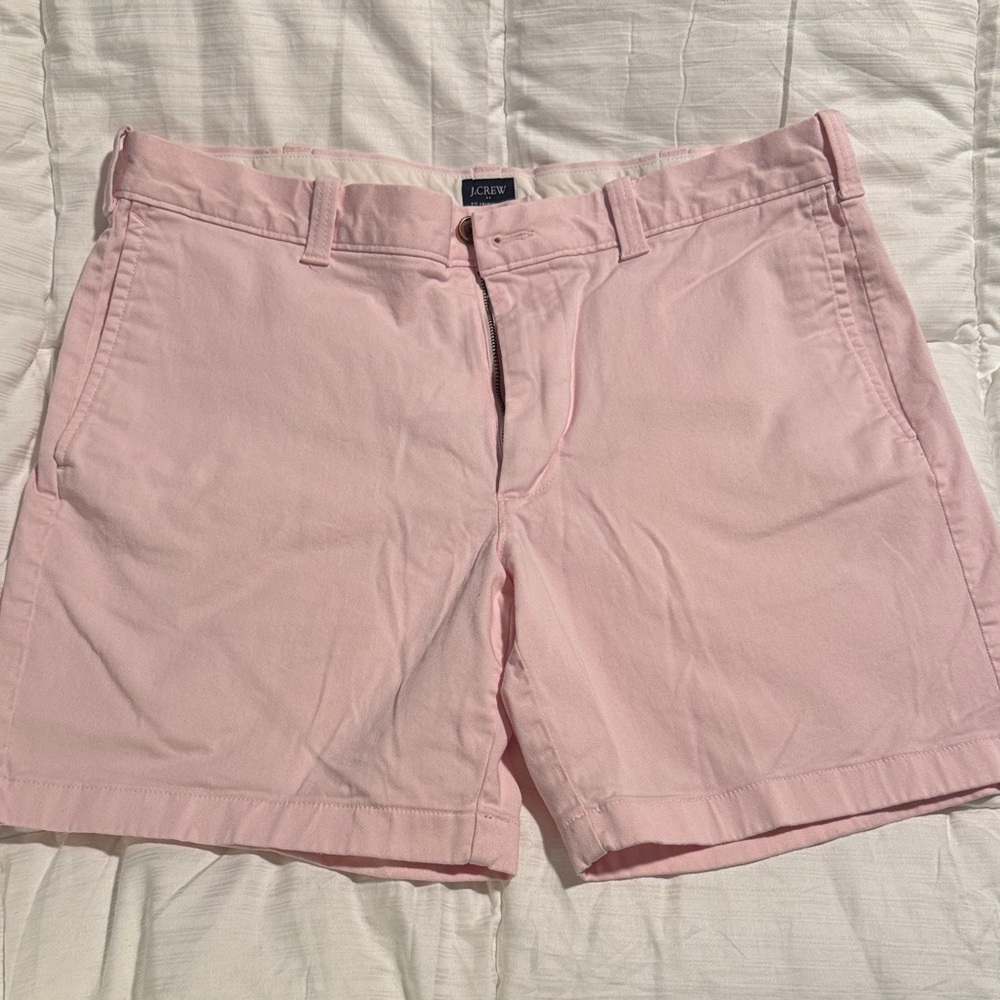 J. Crew Men's Light Pink Flat Front Shorts
